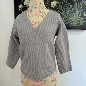 Babaton Grey Wool Cordell Sweater